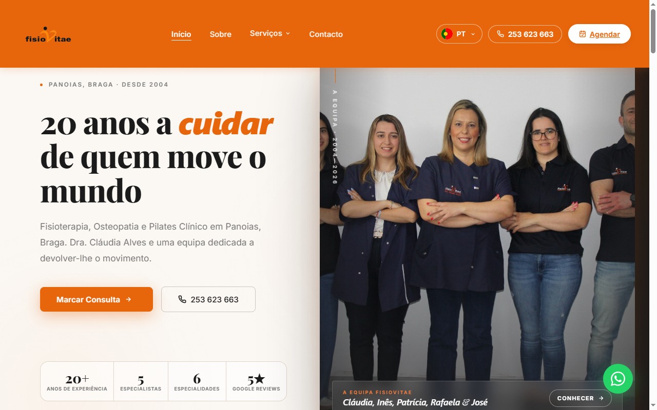 Site da FisioVitae